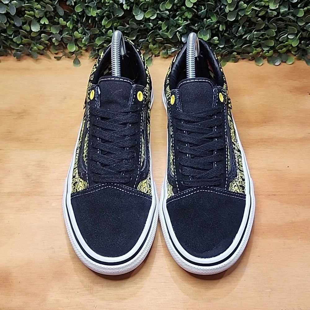 Vans SpongeBob Gigliotti Skate Shoe | Size: 6.5 Mens | Black & Yellow - Picture 2 of 8